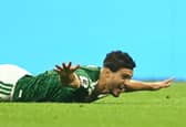 Raul Jimenez celebrates his latest goal for Mexico
