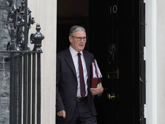 Prime Minister Sir Keir Starmer departs 10 Downing Street
