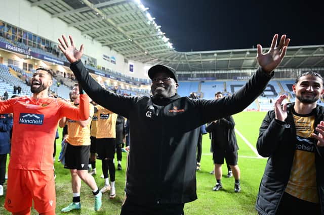 George Elokobi as Maidstone manager in 2024