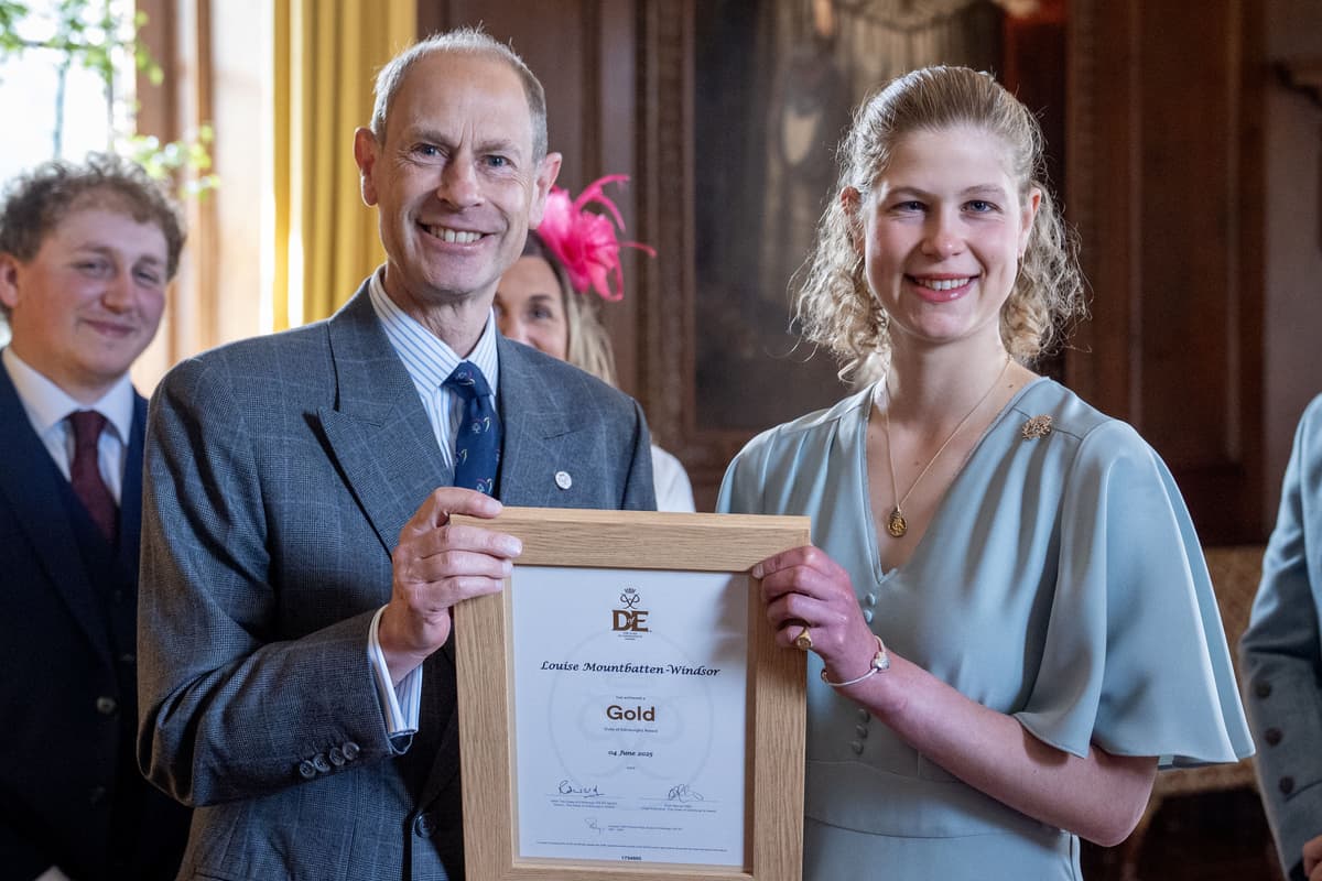 Edward hands daughter gold Duke of Edinburgh’s Award at palace celebration