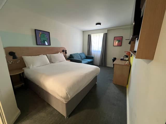 One of the revamped bedrooms at the Garner Hotel Wolverhampton