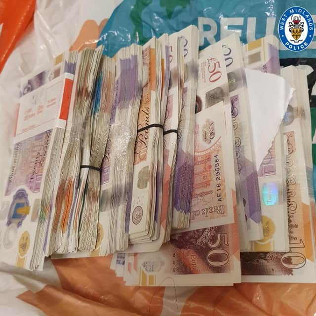 Cash that was seized
