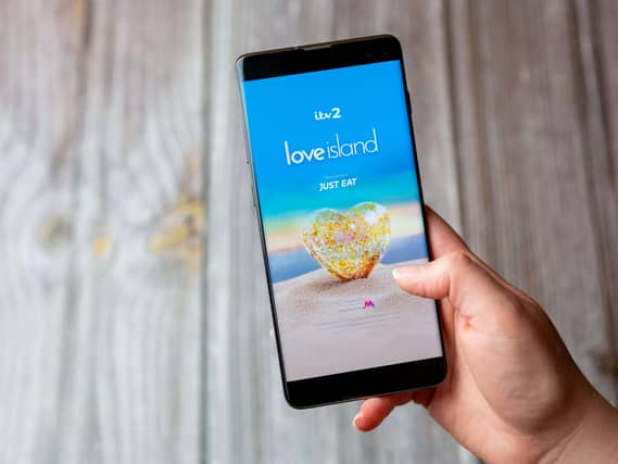 Love Island app on phone