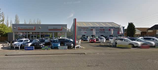 The former Acorn Mitsubishi garage has now been demolished