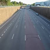 A quiet Aston Expressway in Birmingham this morning following England's overnight game against Mexico.  