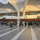A quiet New Street station in Birmingham this morning following England's overnight game against Mexico.  