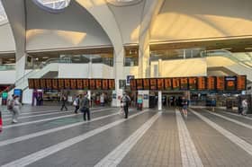 A quiet New Street station in Birmingham
