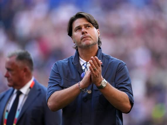 United States head coach Mauricio Pochettino walks off the field after the United States lost a World Cup round of 16 match against Belgium in Seattle