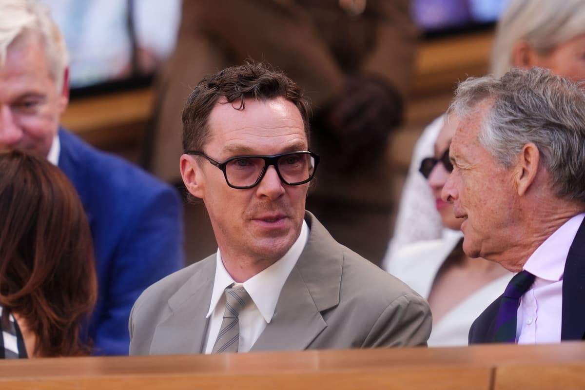 Benedict Cumberbatch am neunten Spieltag in der Wimbledon-Loge gesichtet