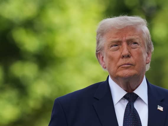Donald Trump looking into the distance