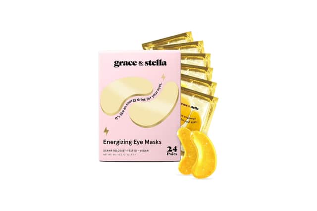 The Grace & Stella Gold Under Eye Masks are designed to help reduce the appearance of puffiness and dark circles as part of a skincare routine