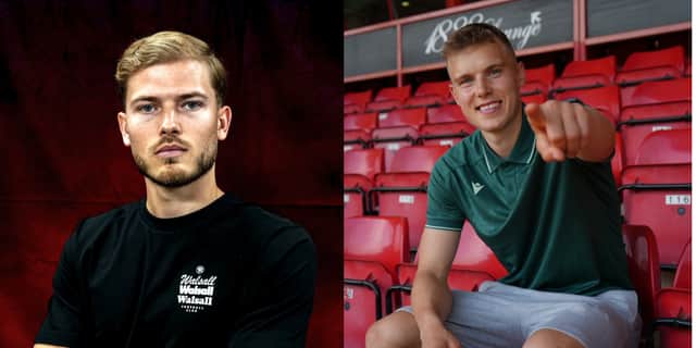 Walsall have also added Lewis Simper (left) and Sven Sprangler (right) to their squad this summer.