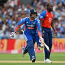 Jofra Archer (right) alongside Vaibhav Sooryavanshi.
