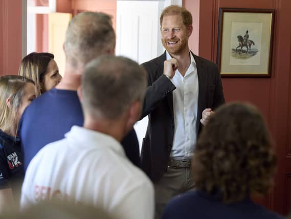 The Duke of Sussex spent time at the Royal Hospital Chelsea on Wednesday (David Levene/Invictus Games Foundation/PA)