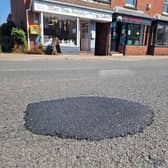 The sinkhole appeared to have been repaired, but residents said it felt like a temporary fix