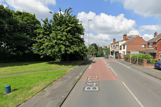 Delph Road, Brierley Hill, near to where the incident took place
