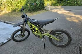 Staffordshire Police seized this e-bike in Burntwood