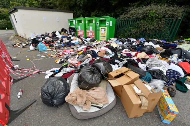 The horrendous amount of fly-tipping at Morrisons, Wallows Lane, Walsall.