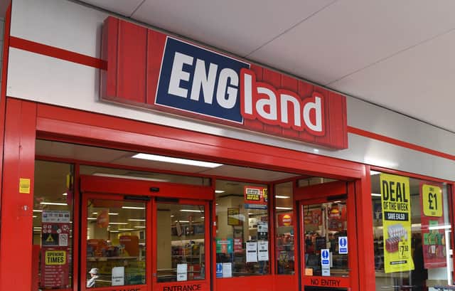 Stourbridge's Iceland store which has temporarily changed its name to show support for the England football team