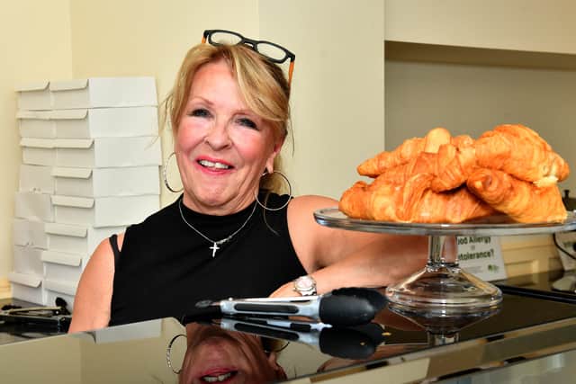Owner Sharon Jeavons inside her new Top Hat Cafe in  Hagley Road, Oldswinford, Stourbridge.
