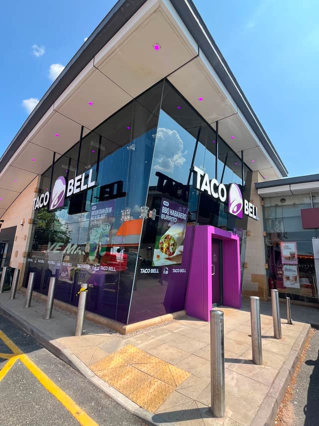 The new Taco Bell restaurant at Merry Hill, on the Upper Retail Park by Currys