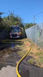Grass fire in Wednesbury