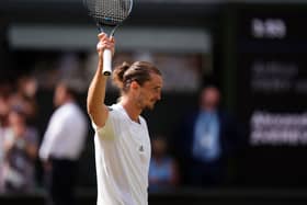 Alexander Zverev of Germany during his Gentlemen’s Singles Semi-Final match against Arthur Fery of Great Britain