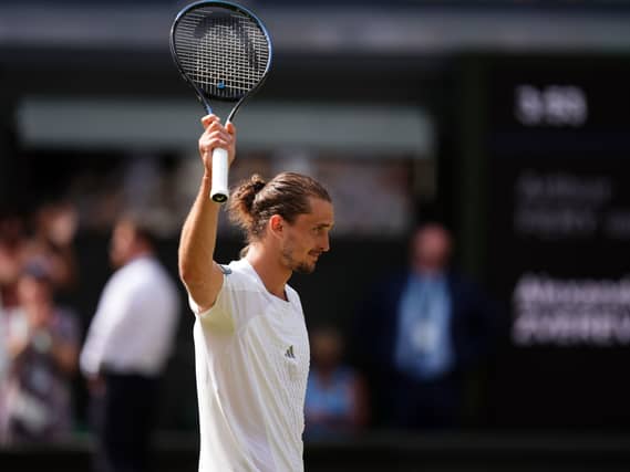 Alexander Zverev of Germany during his Gentlemen’s Singles Semi-Final match against Arthur Fery of Great Britain