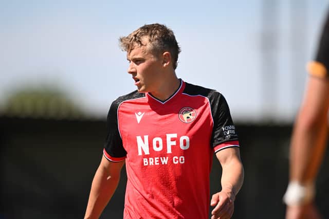 Sven Sprangler was among five summer signings to feature for Walsall at Leamington.