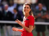 Kate smiles at Centre Court