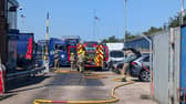 Fire crews on scene at Bullock Street, West Bromwich