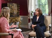 Chancellor Rachel Reeves (right) and presenter Laura Kuenssberg