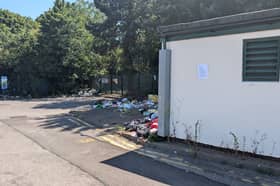 The site is almost clear after being tarnished by fly-tippers earlier last week