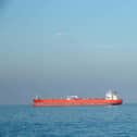 Oil tanker on the ocean