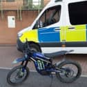 The bike seized by police in the Netherton area of Dudley
