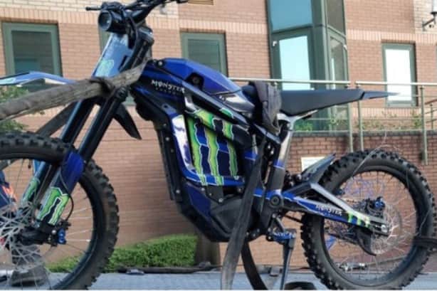 The illegal bike seized by police in the Netherton area of Dudley