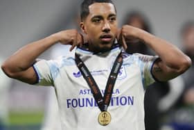Youri Tielemans with his Europ League winners medal