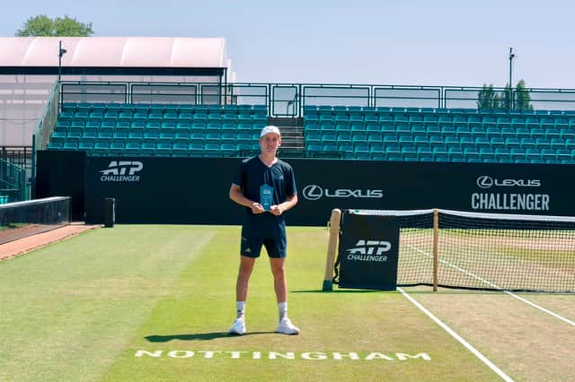 Henry Searle won the men's singles at the Nottingham Challenger