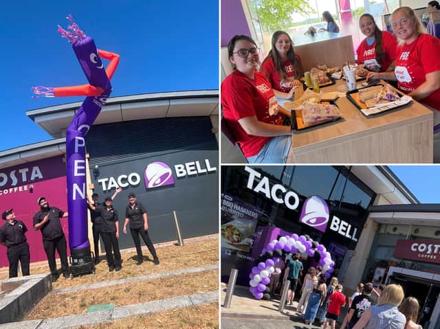 Customers flocked to the new Taco Bell restaurant at Merry Hill on opening day
