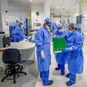 Healthcare workers wearing PPE during the Covid-19 pandemic