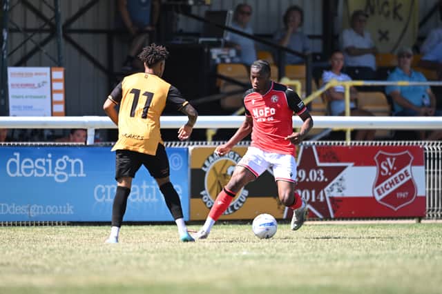 Walsall fans caught a first glimpse of Elicha Ahui in their pre-season opener.