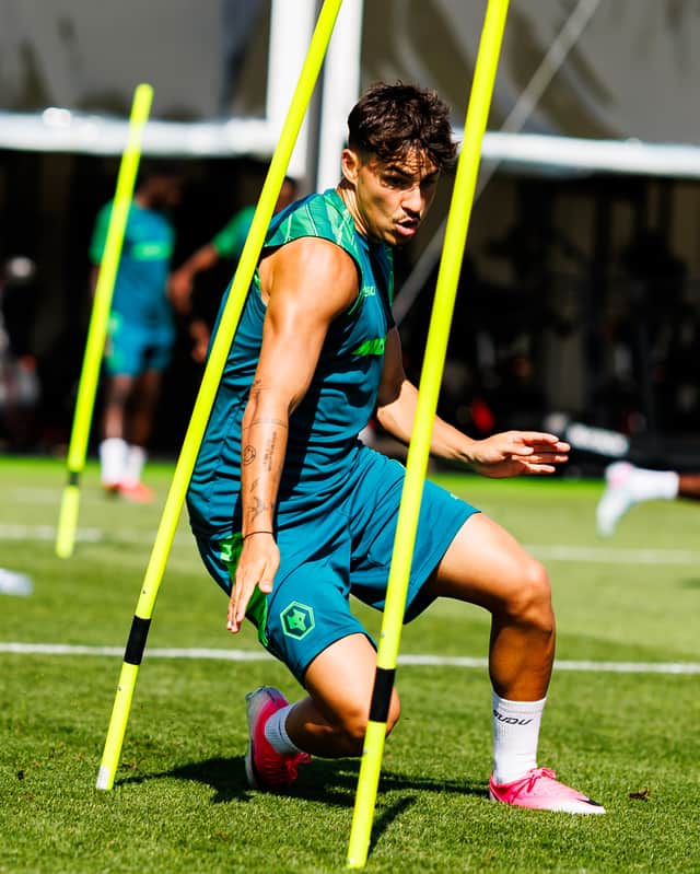 Gomes during a pre-season practice with Wolves in Portugal.