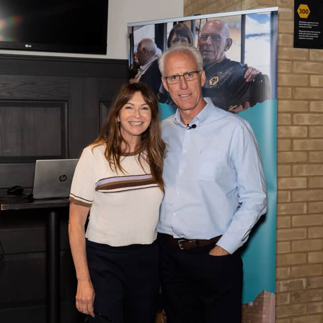 Visiting Wolves Foundation's Molineux Memories project with Suzi Perry