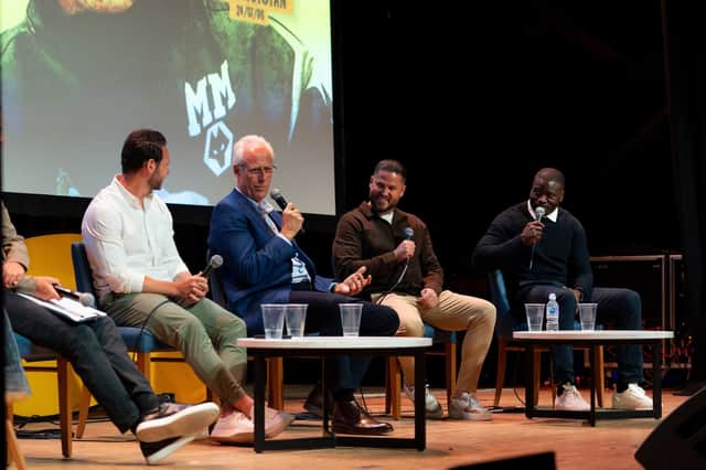 At The Halls in April with Matt Jarvis, Michael Kightly and George Elokobi