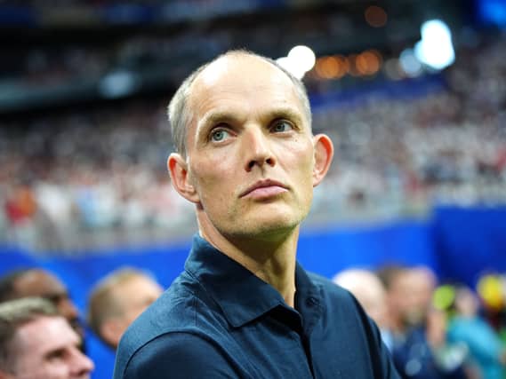 Thomas Tuchel looking to the side