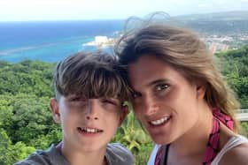 Ellen Roome with her son Jools Sweeney (Ellen Roome/PA)