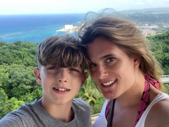 Ellen Roome with her son Jools Sweeney (Ellen Roome/PA)
