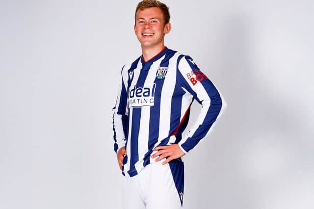 Aune Heggebo in Albion's new 2026/27 home kit
