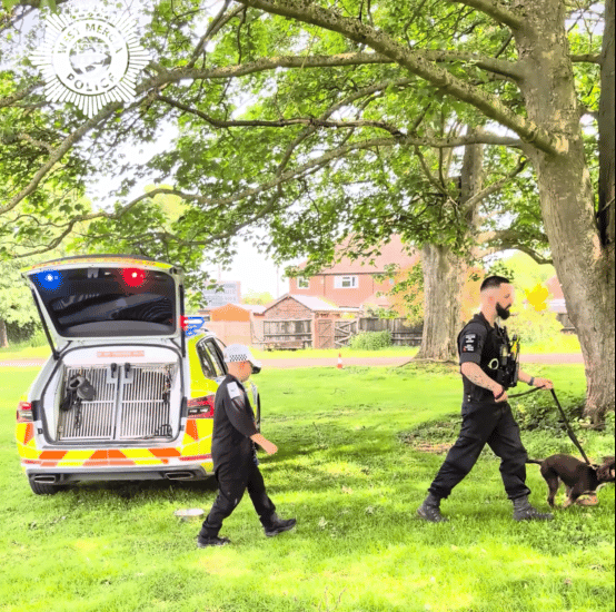James's mum believes the day has inspired him to become a dog handler