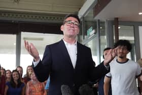 Andy Burnham with supporters